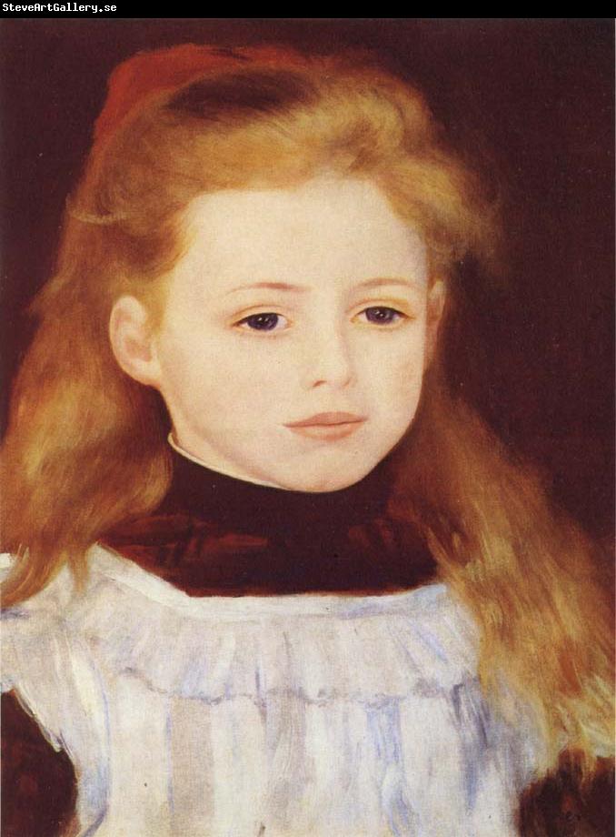 Pierre Renoir Little Girl in a White Apron